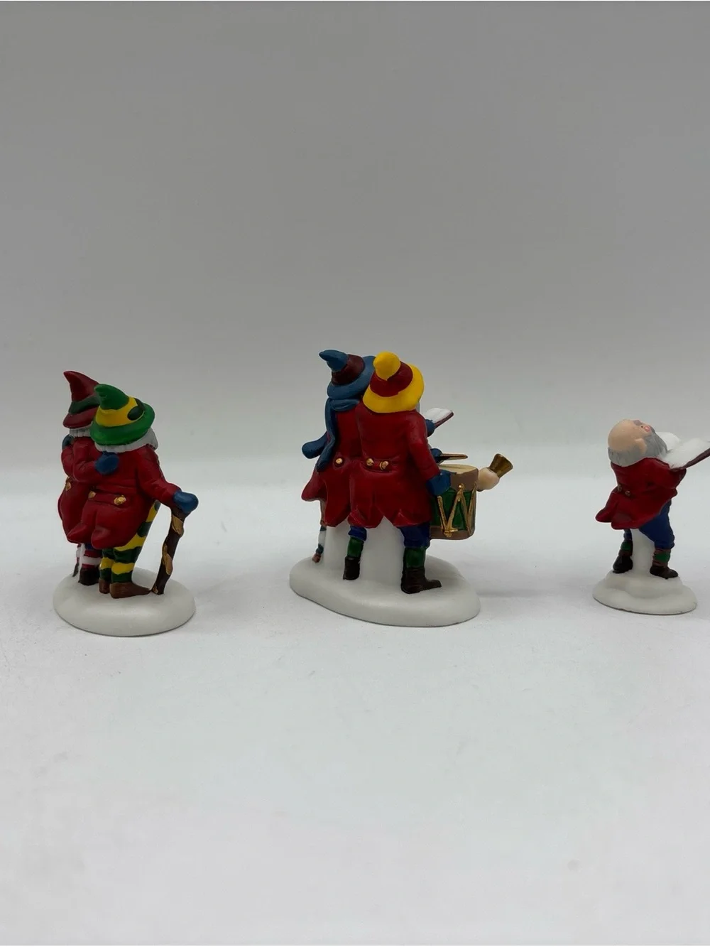Dept 56 1994 Vintage Heritage Village Sing A Song For Santa Set Of 3 5631-6 EUC